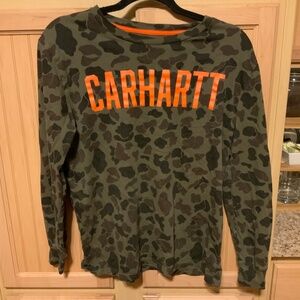 Boys Carhartt Long Sleeve Shirt Preowned Size Large 14/16